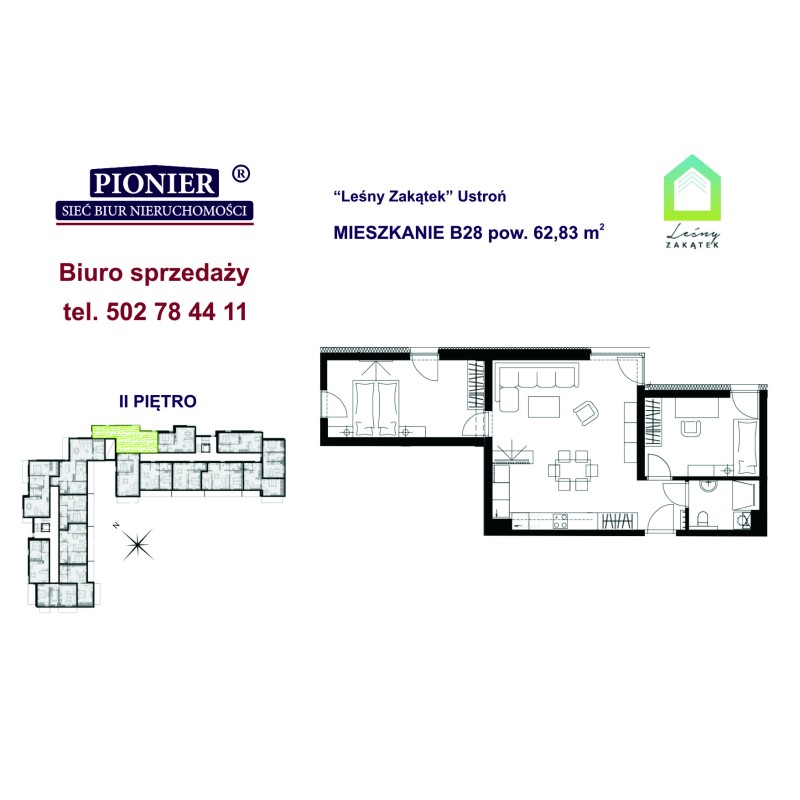 B28 apartament 62,83m2