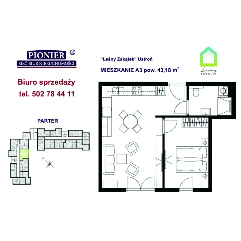 A03 apartament 43,18m2