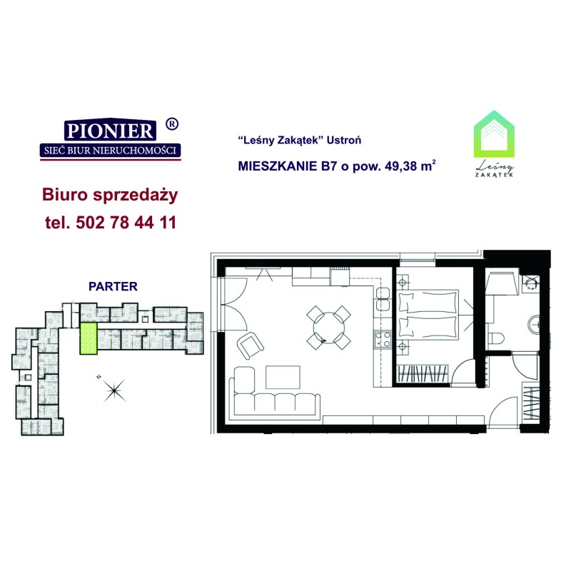 B07 apartament 49,38m2