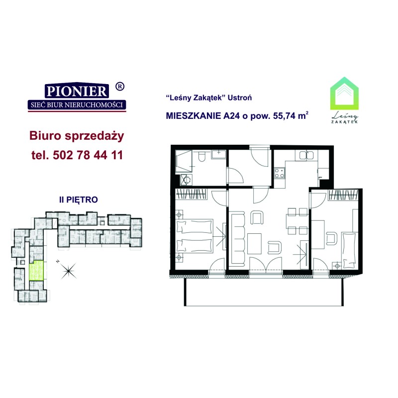 A24 apartament 55,74m2