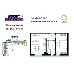 B 02 apartament 42,13m2 z bardzo dużym tarasem